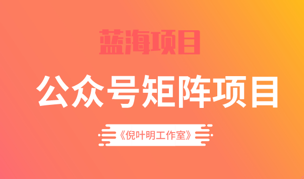 蓝海公众号矩阵项目训练营，0粉冷启动，公众号矩阵账号粉丝突破30w-小二项目网