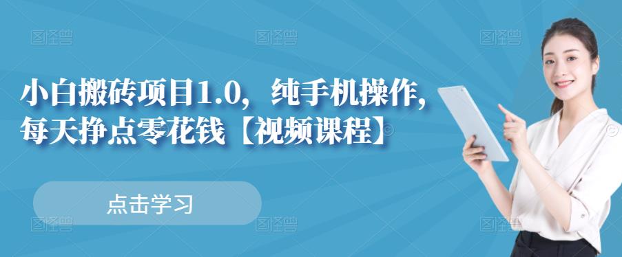 小白搬砖项目1.0，纯手机操作，每天兼职挣点零花钱-小二项目网