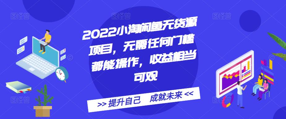 2022小淘闲鱼无货源项目，无需任何门槛都能操作，收益相当可观-小二项目网