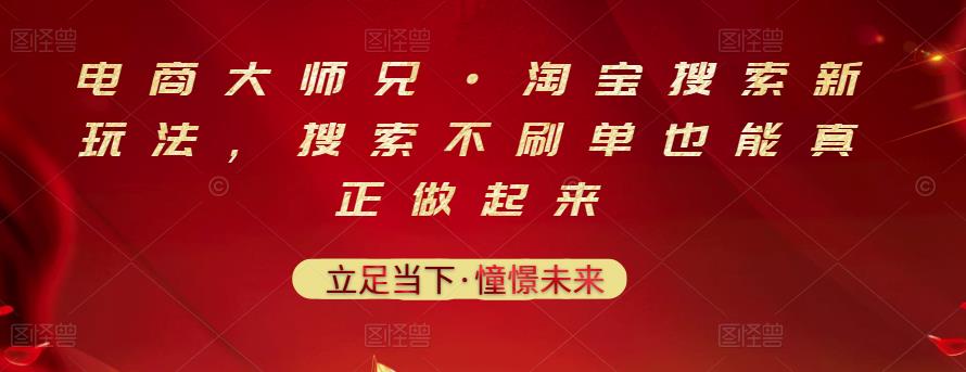 电商大师兄·淘宝搜索新玩法，搜索不刷单也能真正做起来-小二项目网