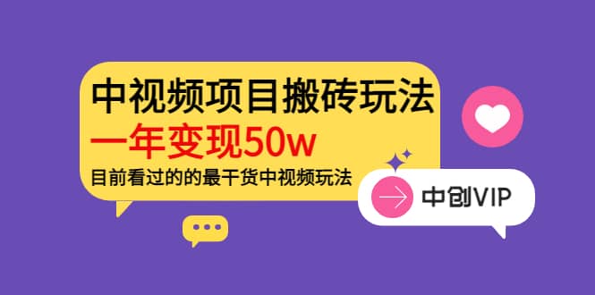 《老吴·中视频项目搬砖玩法，一年变现50w》目前看过的的最干货中视频玩法-小二项目网