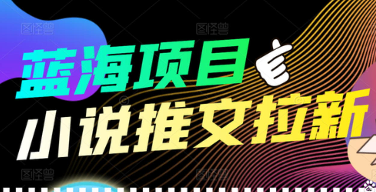 【高端精品】外面收费6880的小说推文拉新项目，个人工作室可批量做-小二项目网