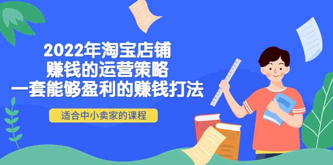 2022年淘宝店铺赚钱的运营策略：一套能够盈利的赚钱打法，适合中小卖家-小二项目网