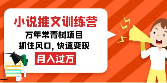 小说推文训练营，万年常青树项目，抓住风口-小二项目网