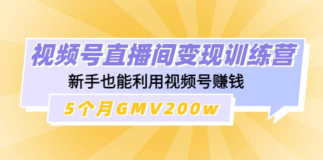 视频号直播间变现训练营-小二项目网