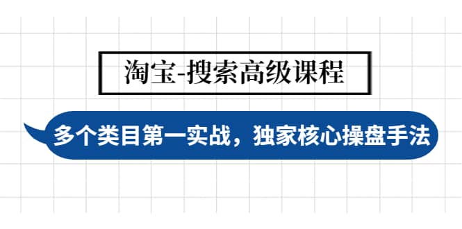 淘宝-搜索高级课程：多个类目第一实战，独家核心操盘手法-小二项目网