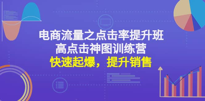 电商流量之点击率提升班 高点击神图训练营：快速起爆，提升销售-小二项目网