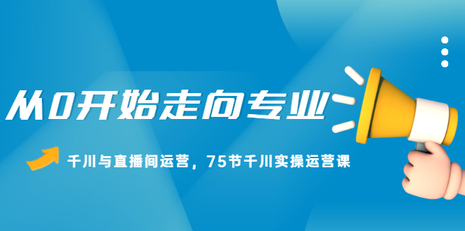 从0开始走向专业，千川与直播间运营，75节千川实操运营课-小二项目网