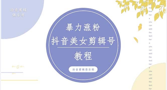 抖音快手暴力涨粉美女混剪视频教程 百分百过原创图片教程 附带违规申诉方法-小二项目网