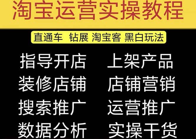 2023淘宝开店教程0基础到高级全套视频网店电商运营培训教学课程（2月更新）-小二项目网