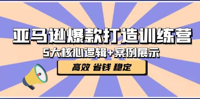 亚马逊爆款打造训练营：5大核心逻辑 案例展示 打造爆款链接 高效 省钱 稳定-小二项目网