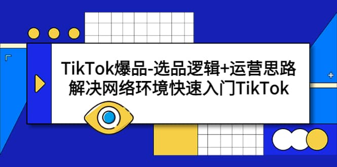 TikTok爆品-选品逻辑 运营思路：解决网络环境快速入门TikTok-小二项目网