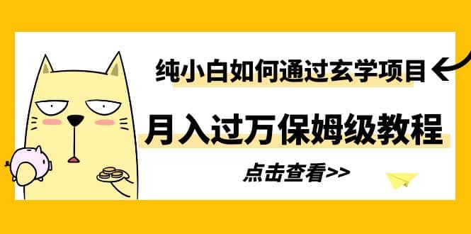 纯小白如何通过玄学项目月入过万保姆级教程-小二项目网