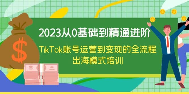 2023从0基础到精通进阶，TikTok账号运营到变现的全流程出海模式培训-小二项目网