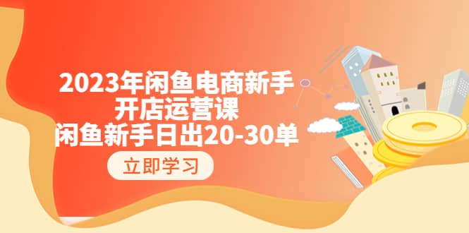 2023年闲鱼电商新手开店运营课：闲鱼新手日出20-30单（18节-实战干货）-小二项目网