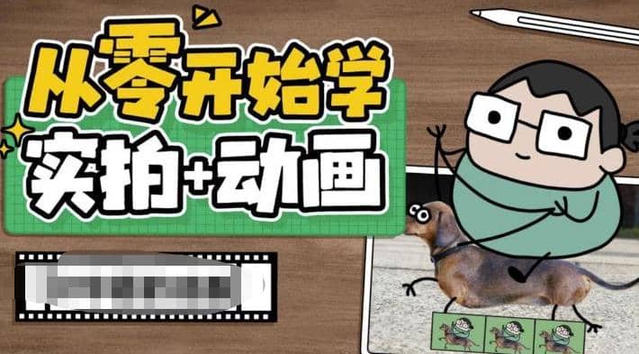 从零开始学实拍加动画，实拍加动画创意教程（49节视频课）-小二项目网