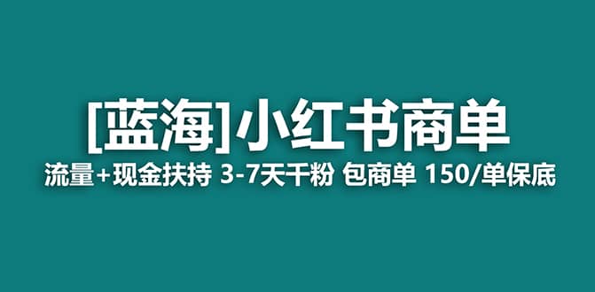 2023蓝海项目【小红书商单】流量 现金扶持，快速千粉，长期稳定，最强蓝海-小二项目网