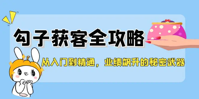 从入门到精通，勾子获客全攻略，业绩飙升的秘密武器-小二项目网