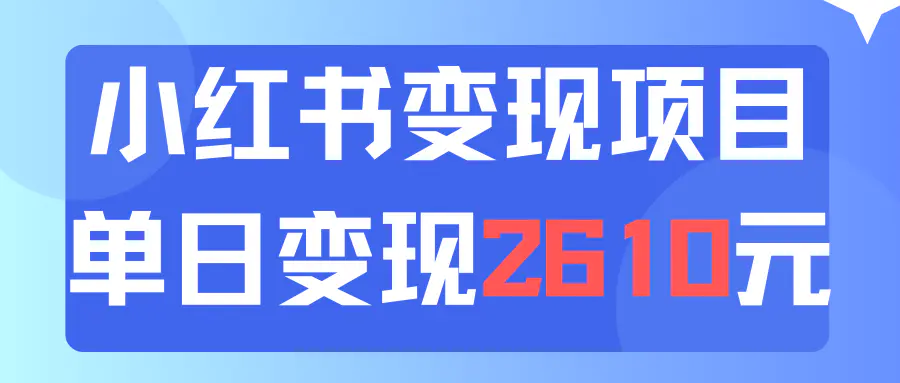 利用小红书卖资料单日引流150人当日变现2610元小白可实操（教程+资料）-小二项目网