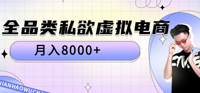 全品类私域虚拟电商，月入8000+-小二项目网